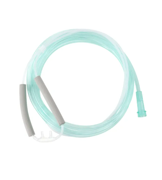 Nasal Oxygen Cannula Cushion Tip with Ultra Soft Ear Foam, 7' (2.1m) Adult