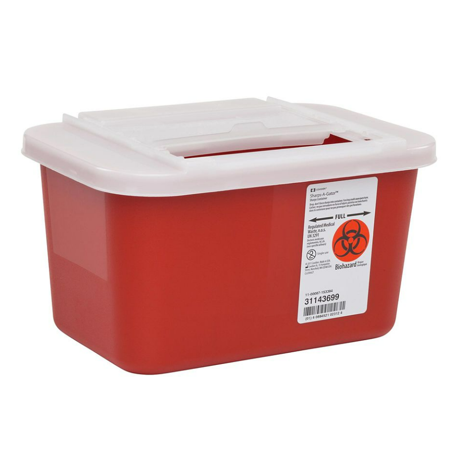 Monoject MultiPurpose Sharps Containers with Sliding Lid