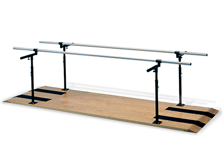 7' Height & Width Adjustable Platform Mounted Parallel Bars