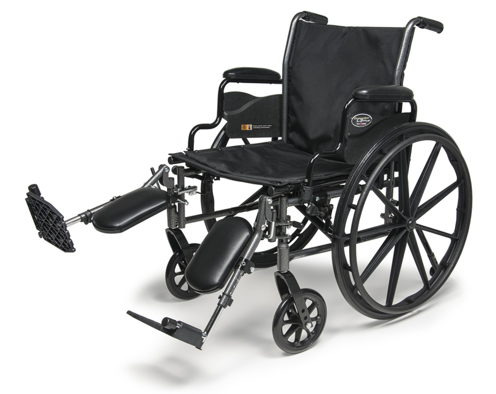Traveler L3 Plus Lightweight Wheelchair with Flip Back Full Arm and Swing Away Footrest