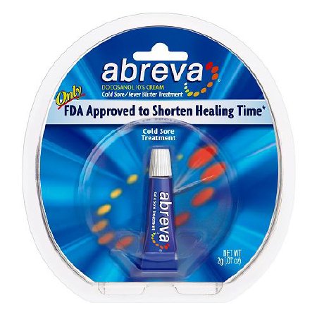 Cold Sore Treatment, 10% Strength Docosanol Cream, 2 Gram