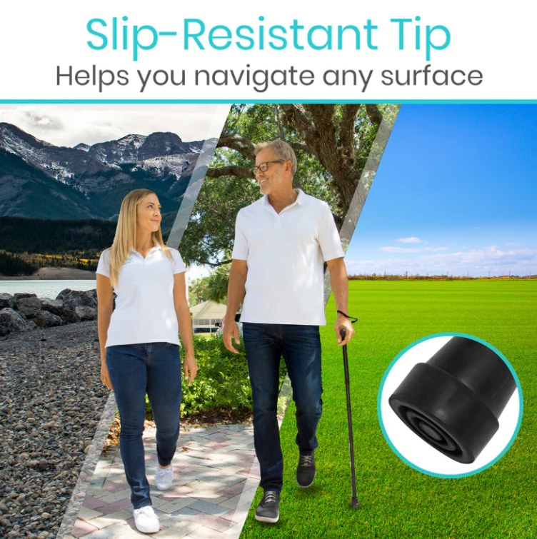 Folding Walking Cane - Collapsible & Adjustable