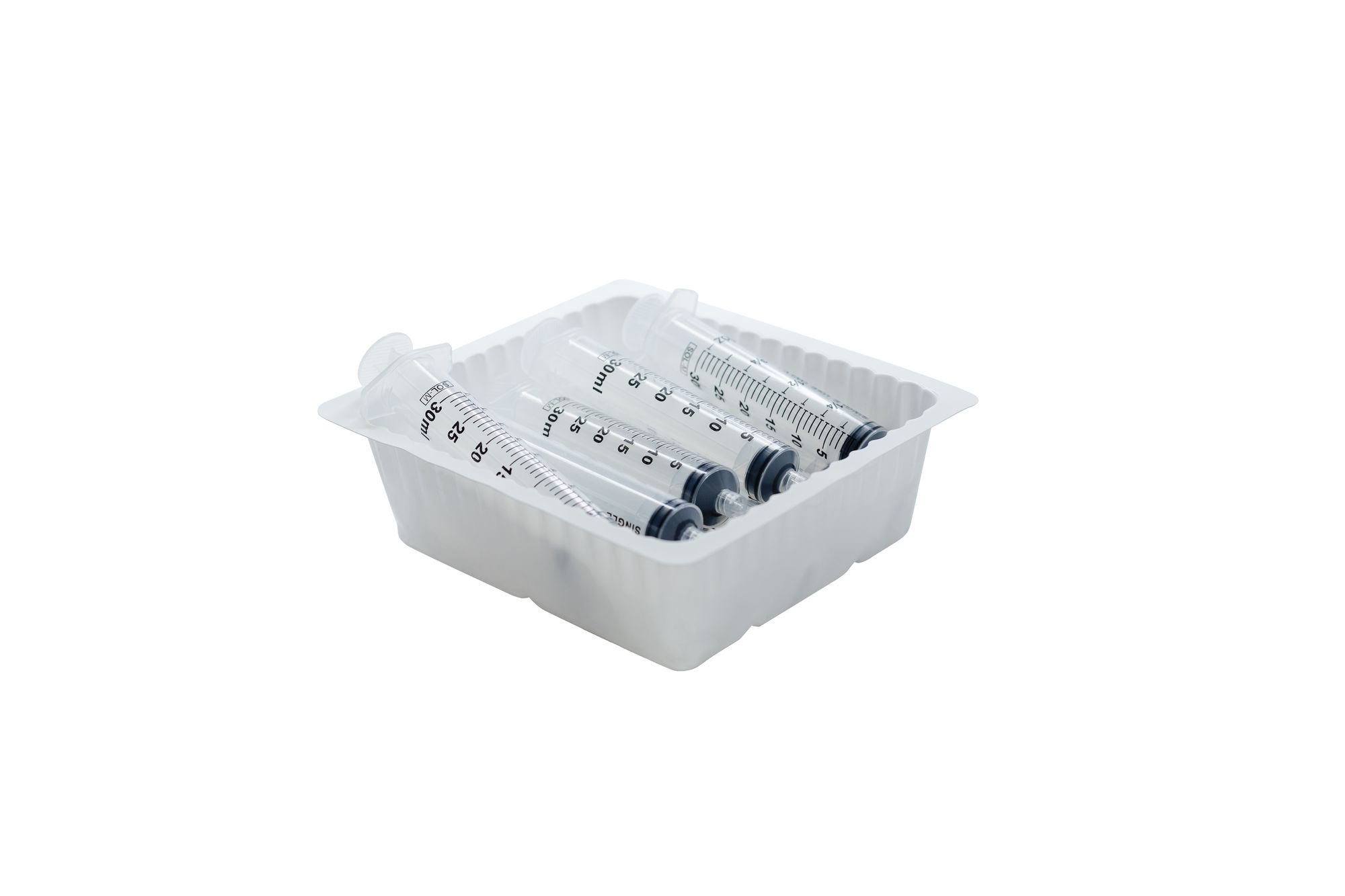1 mL Luer Lock Syringe without Needle Tray (PP)
