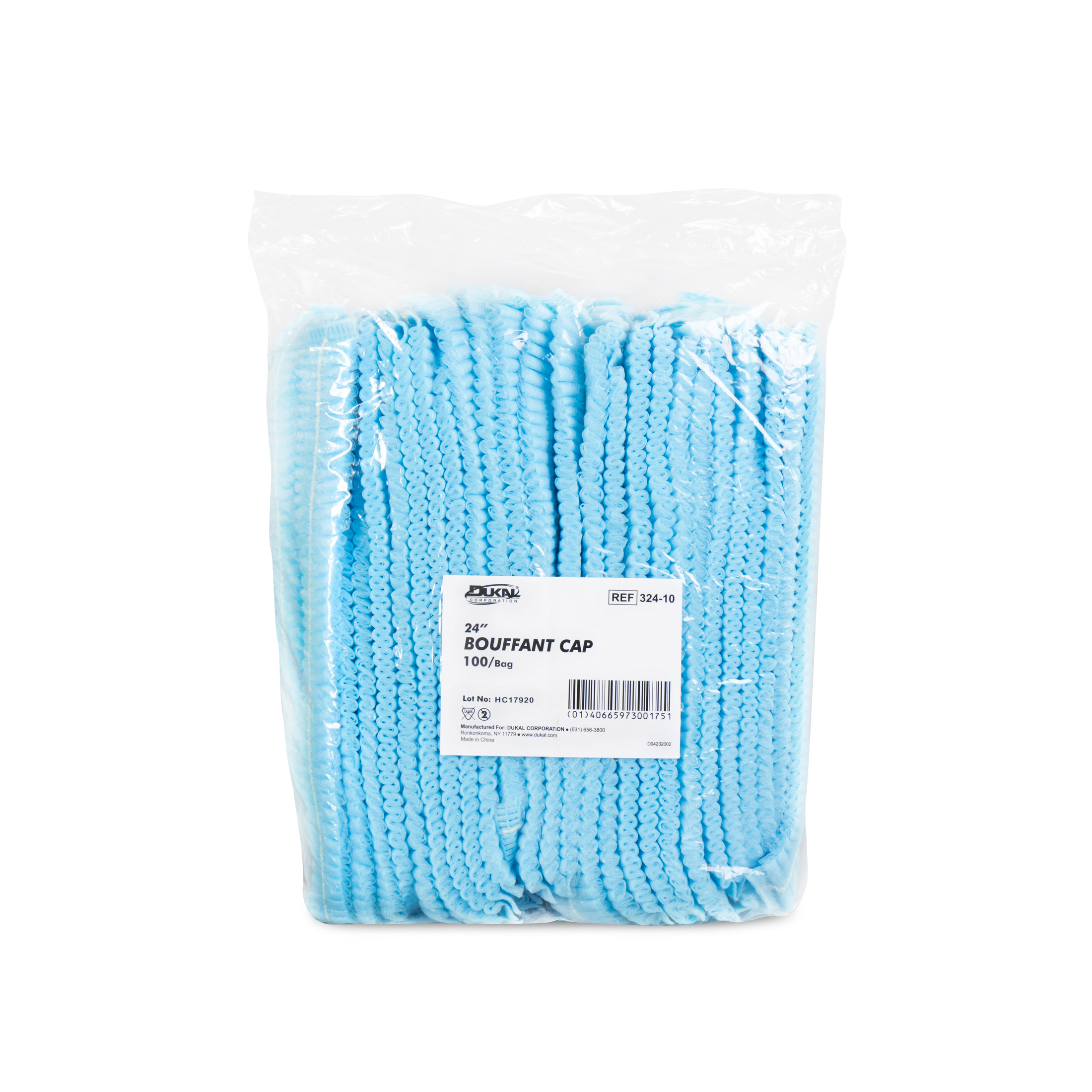 Accordian Bouffant Cap 24" Blue