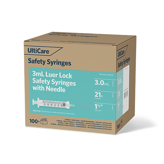 Sterile Syringe 3ml Luer Lock Fit (No Needle)