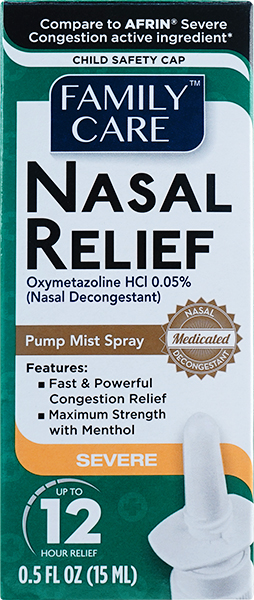 Nasal Relief Spray for Severe Congestion 0.5 Fl. Oz.