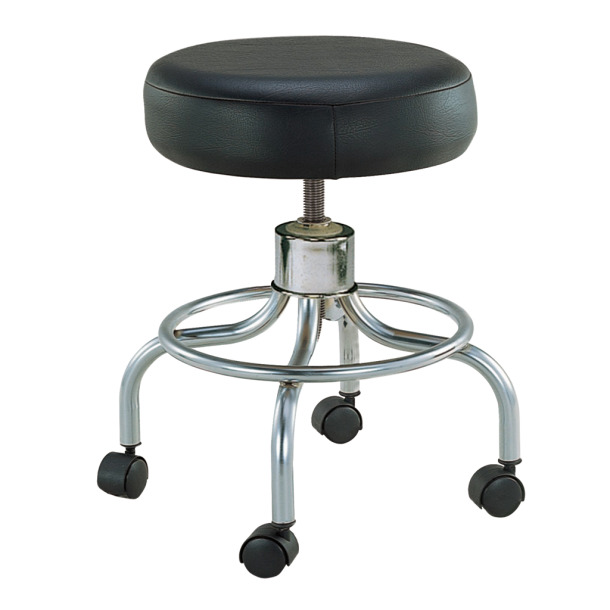 Revolving Adjustable Height Stool with Wheels