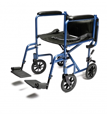 19" Lightweight Aluminum Transport Chair