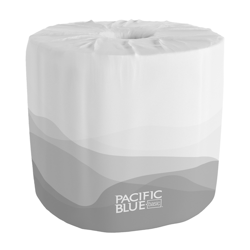 Pacific Blue Basic, Standard Bathroom Tissue, 2 Ply, White