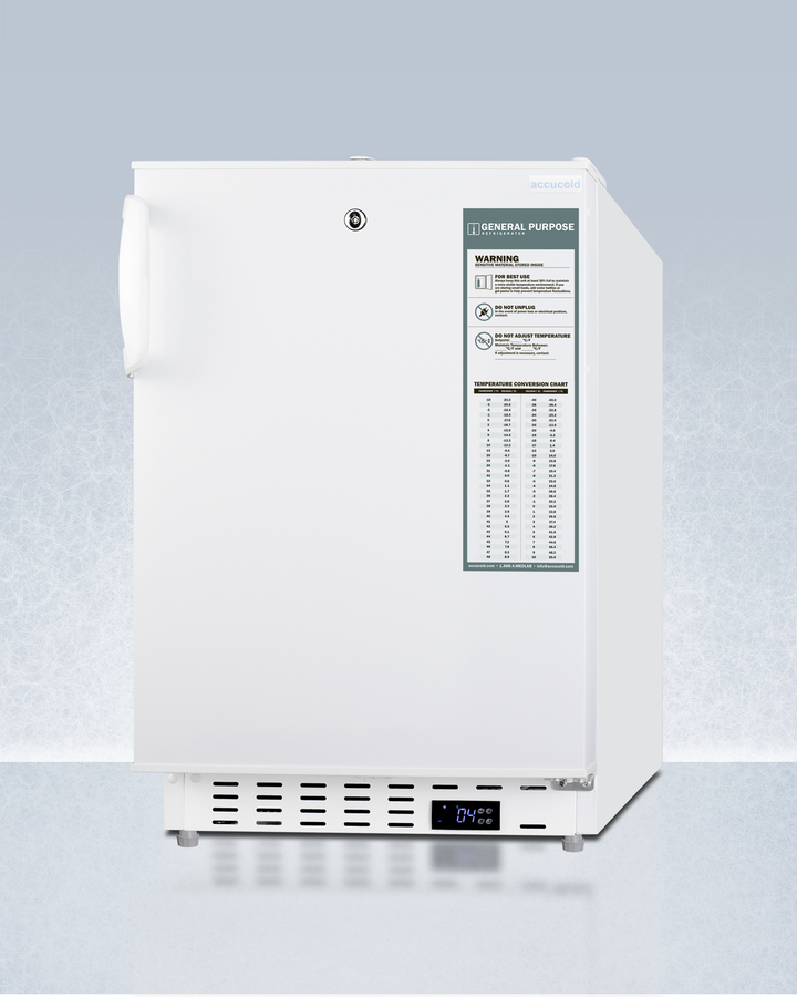 20" Wide Built In Healthcare All Refrigerator, ADA Compliant