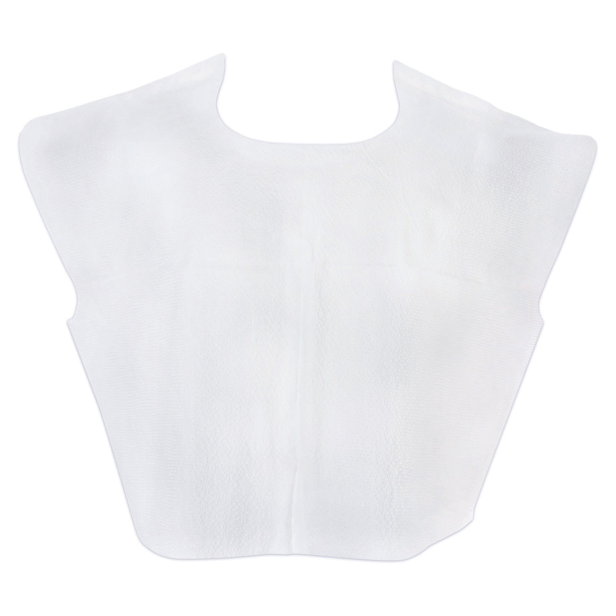 Exam Cape White Front / Back Opening without Closure Unisex 