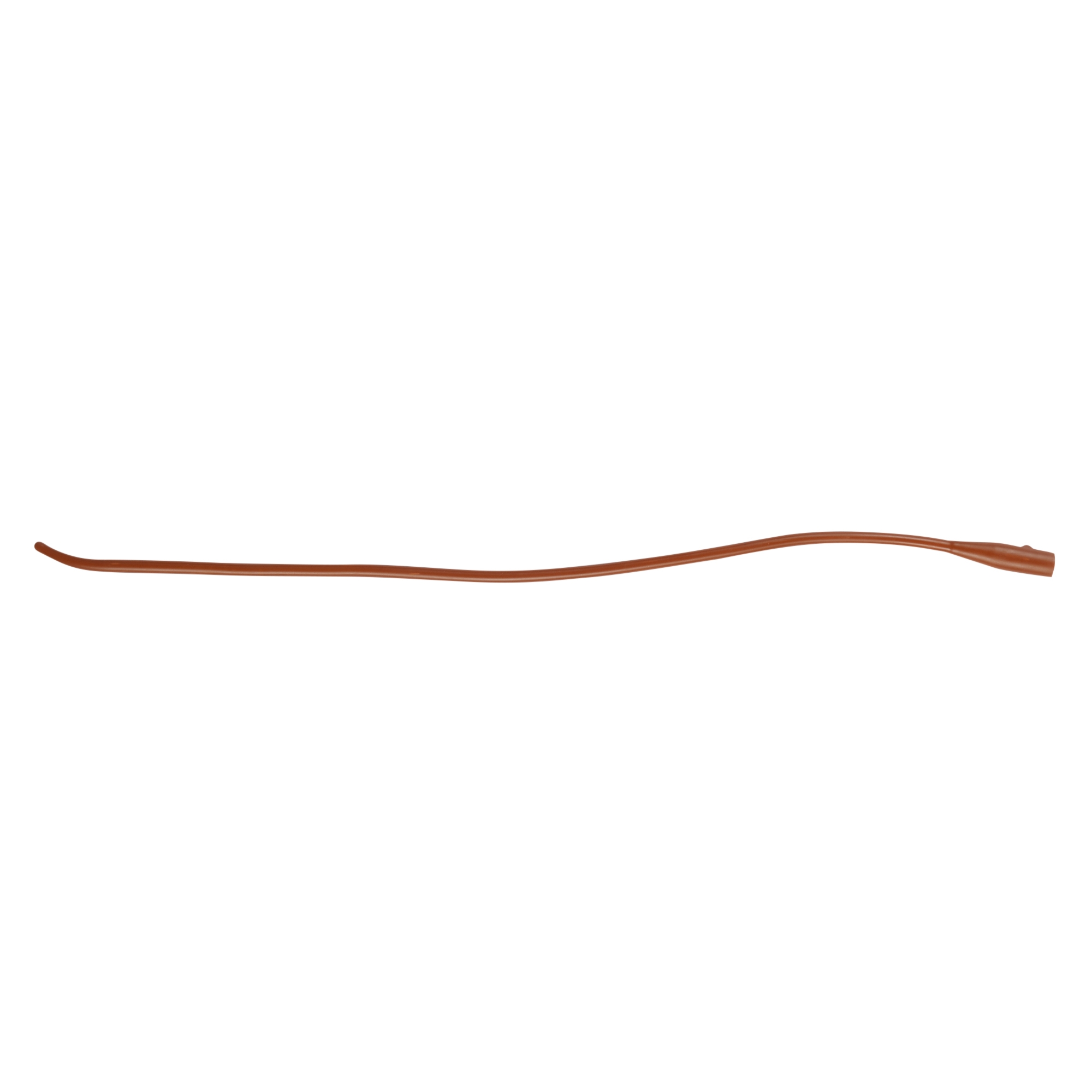 Red Rubber Intermittent Urethral Catheters, Latex Coude Tip, One Eye, Tiemann Model