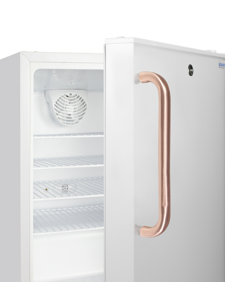 20" Wide Built In Healthcare All Refrigerator with Lock and Copper Handle