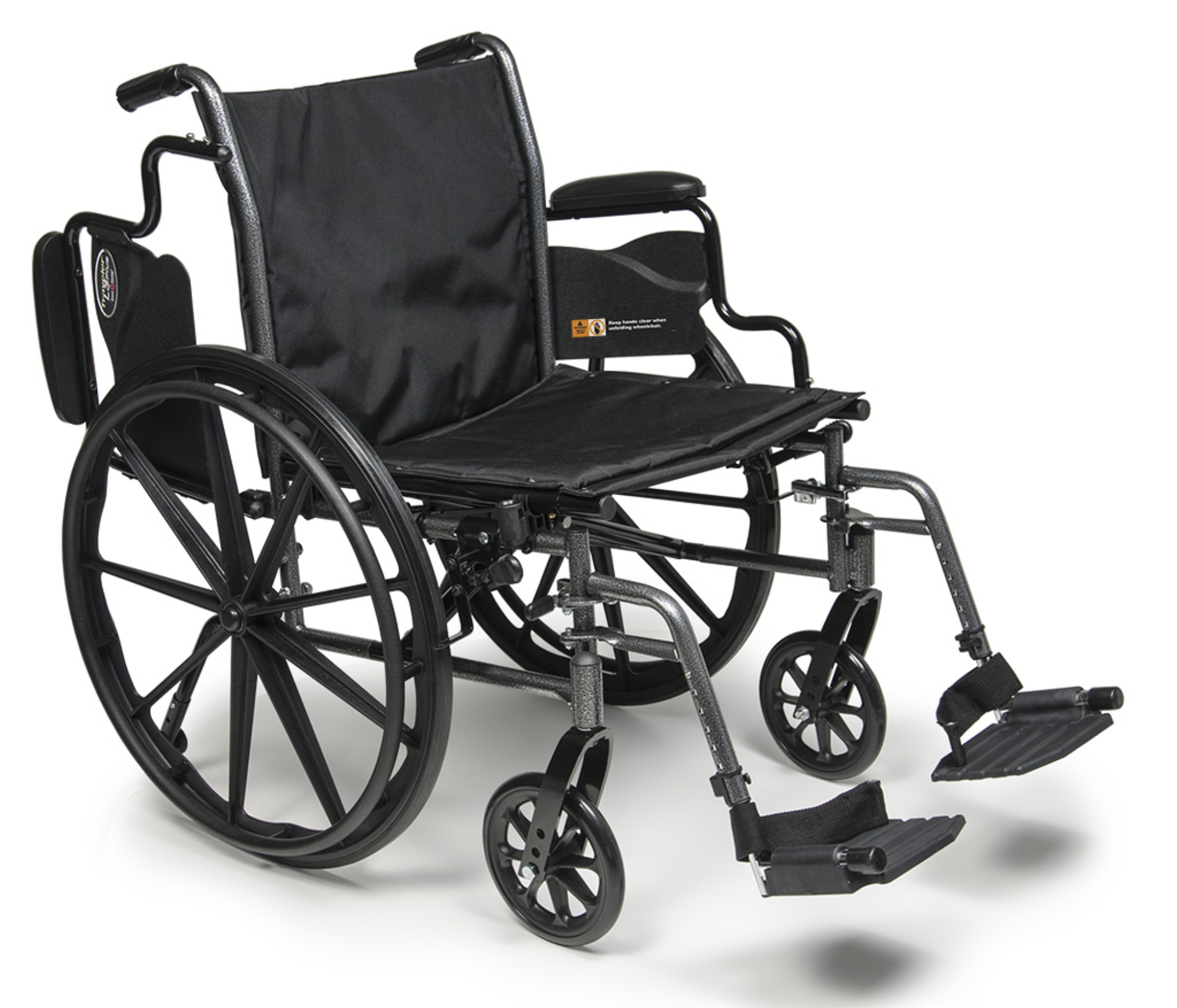 Traveler L3 Plus Lightweight Wheelchair with Flip Back Desk Arm and Swing Away Detachable Footrest