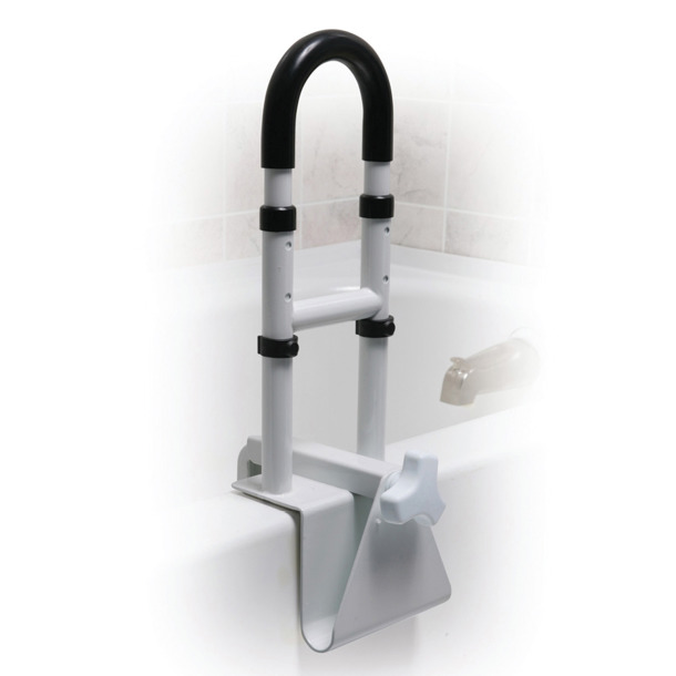 Adjustable Height Clamp-On Tub Rail