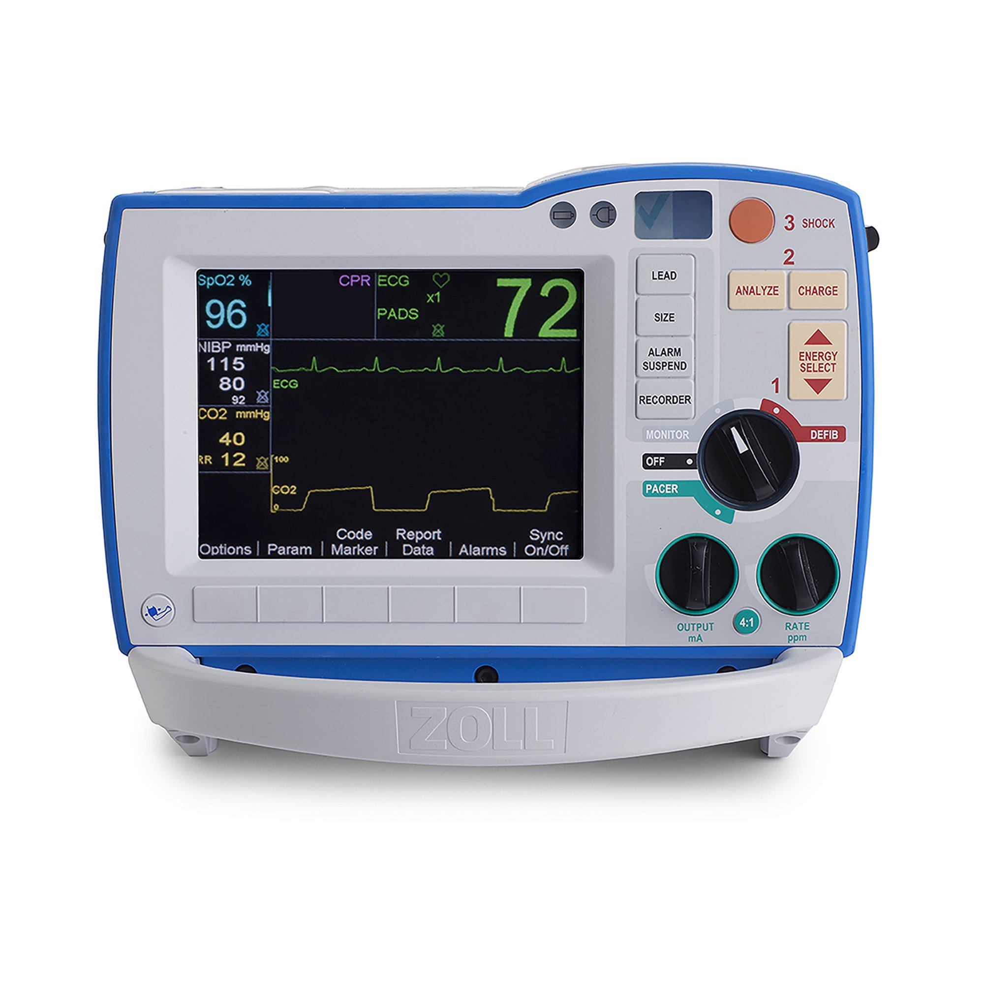 R Series ALS Defibrillator with Expansion Pack, SpO2, One Step Pacing, and NIBP