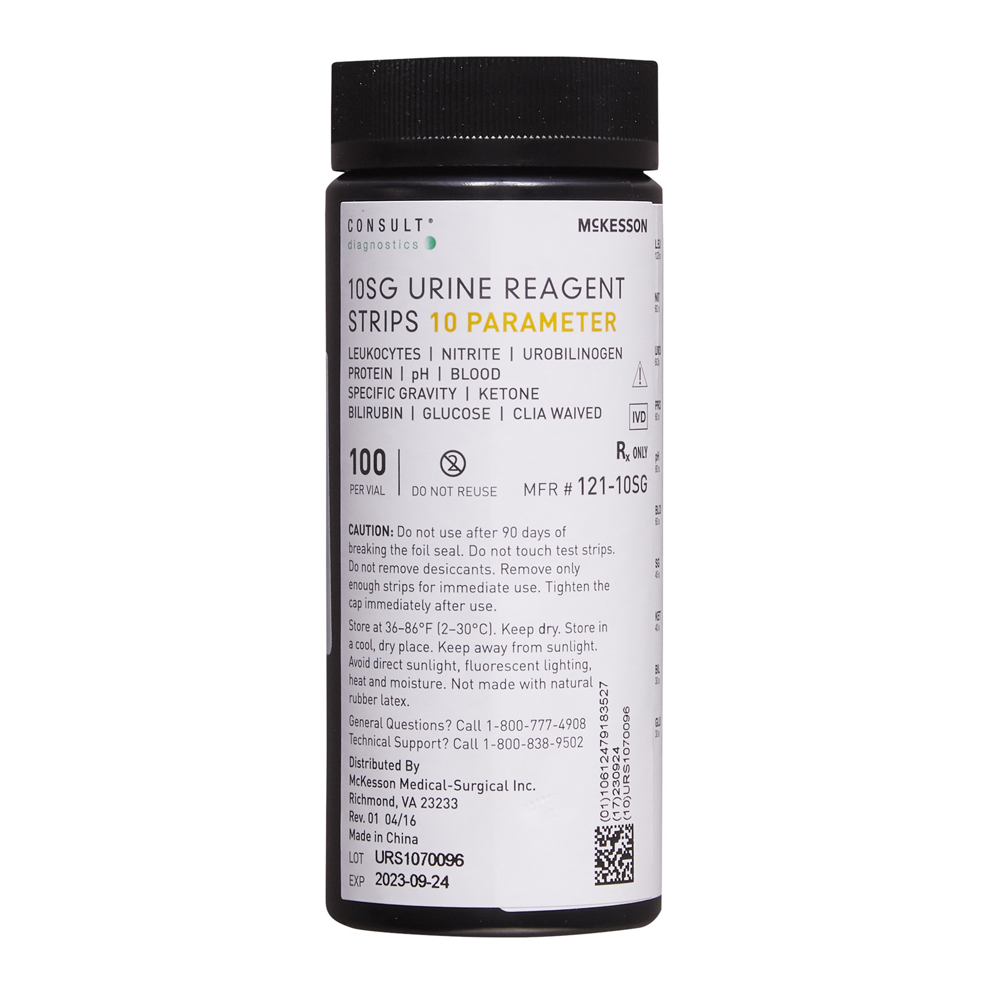 Consult 10SG Urine Reagent Strips