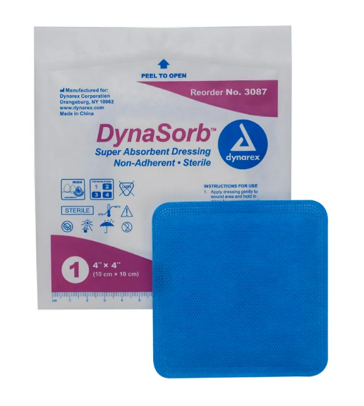 DynaSorb Super Absorbent Dressings, Sterile