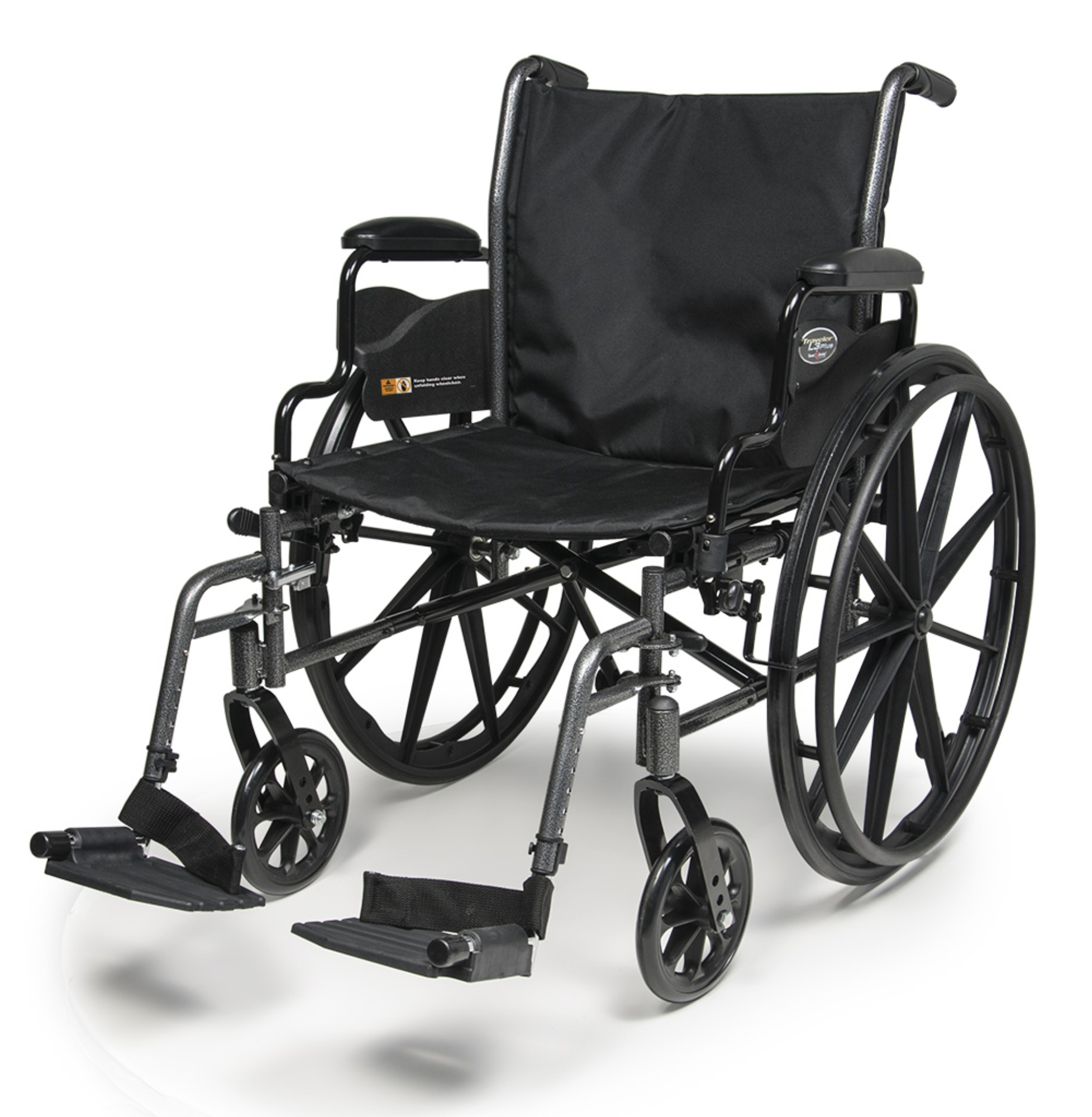 Traveler L3 Plus Lightweight Wheelchair with Flip Back Desk Arm and Swing Away Detachable Footrest