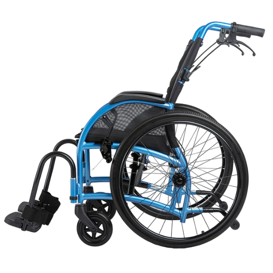 Lightweight and Adjustable Comfort Small Wheelchair with Attendant Brakes