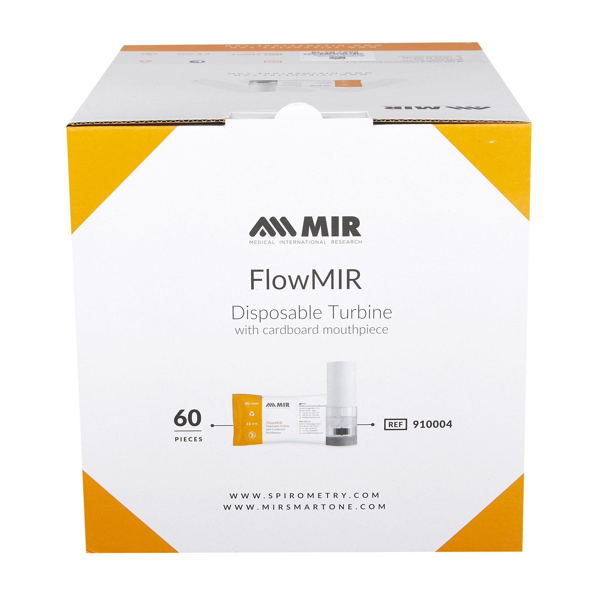 Disposable FlowMIR Turbines with Paper Mouthpieces