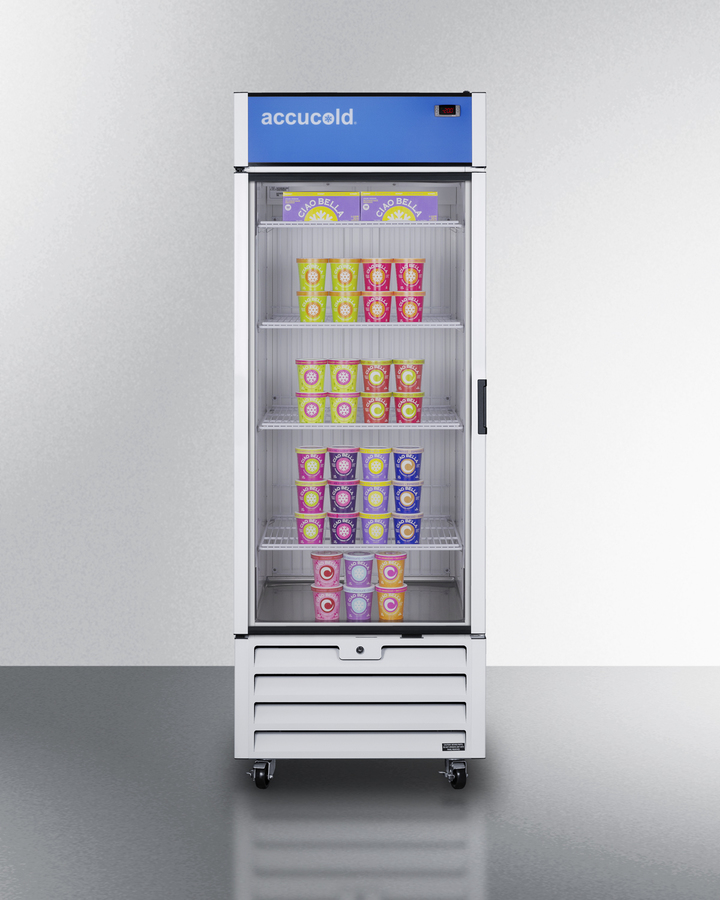 30" Wide Upright All Freezer with LHD Door Swing