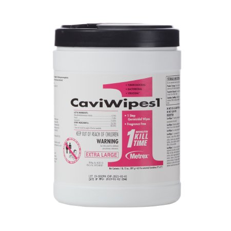 CaviWipes1 Surface Disinfectant Premoistened Alcohol Based Wipe 65 Count Canister