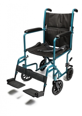 Lightweight Aluminum Transport Chair, 17"