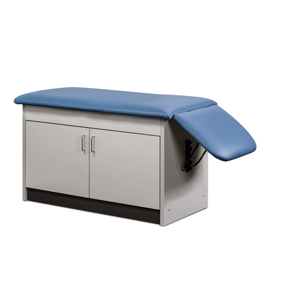 Cabinet Style Space Saver Table with Flat Top and Leg Rest
