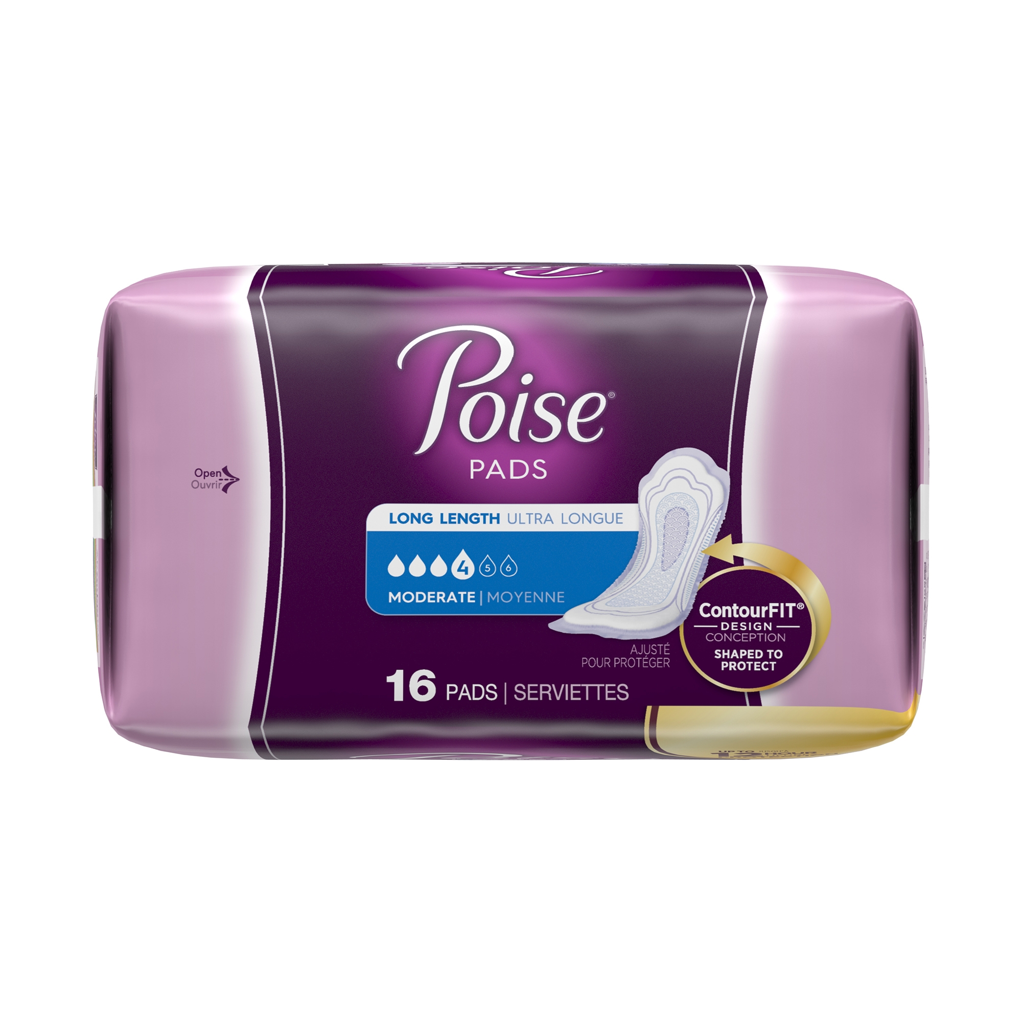 Poise Control Pads, Moderate Absorbency