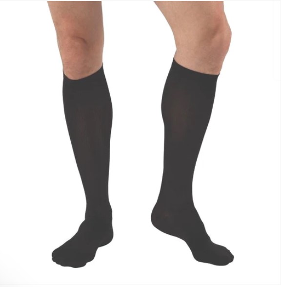 Activa Ribbed Dress Compression Socks, Knee High, 15 20 mmHG