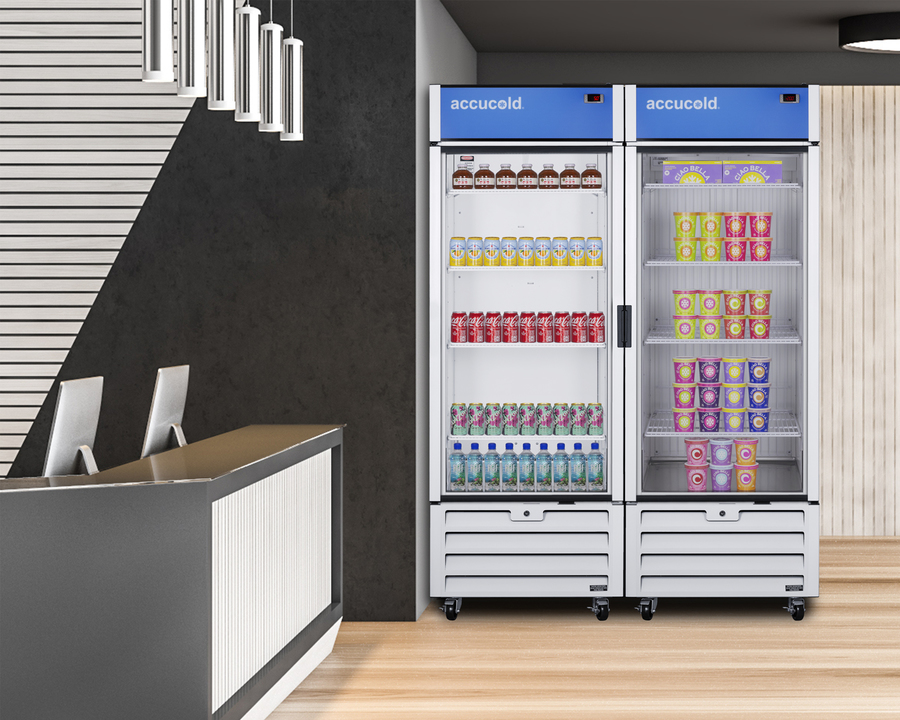 30" Wide Upright All Freezer with RHD Door Swing