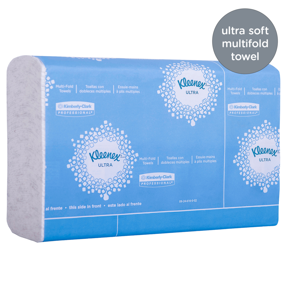 Kleenex Reveal, Multi Fold Hand Towels, 8" x 9.4", White