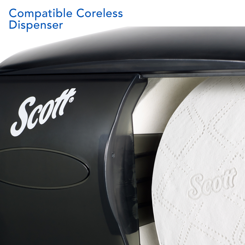 Scott Pro, Paper Core Bath Tissue, 3.9" x 3.7", White