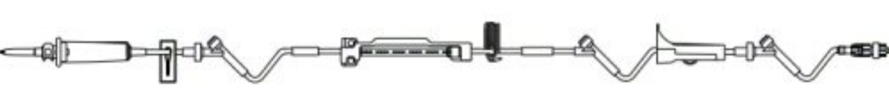 Infusomat Space Pump IV Set with Anti Siphon Valve, 15 drops/ml