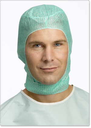 Barrier Tuck Surgeon Cap, One Size Fits Most, Blue, Pull On Closure.
