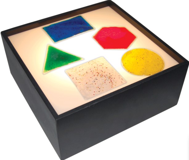 Clear Geometric Gel Shapes (Circle, Triangle, Square,  Rectangle and Hexagon)