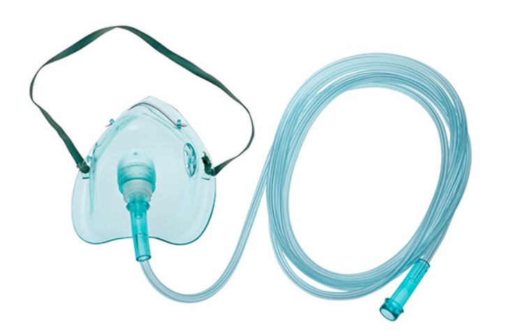 AMSure Oxygen Masks with Star Shaped Lumen Oxygen Tubing