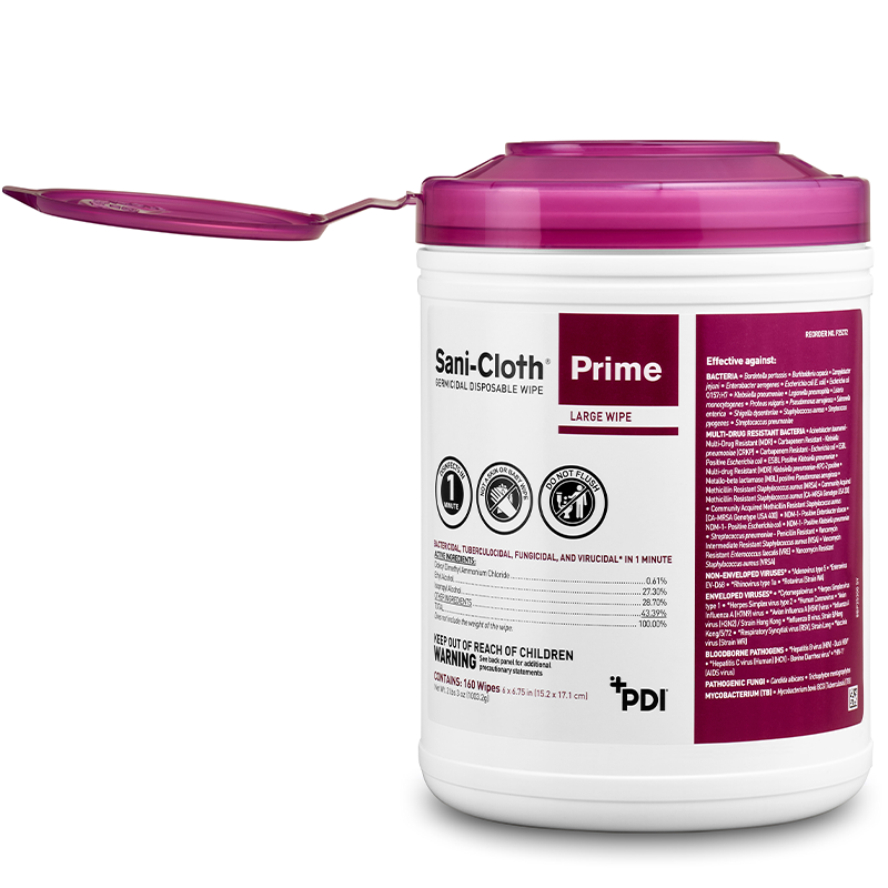 Sani Cloth Prime Germicidal Disposable Wipe