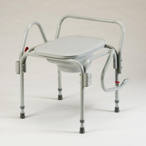 Drop Arm Commode Adjustable