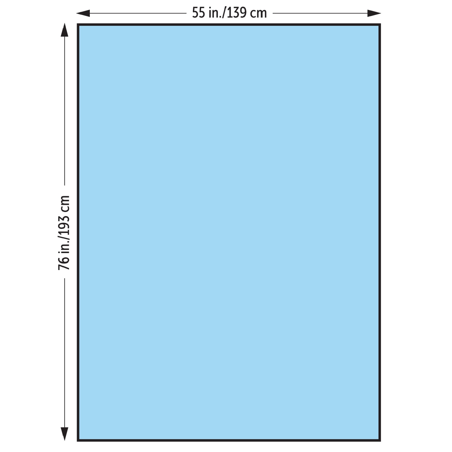 Basics Large Drape, 55" x 76"