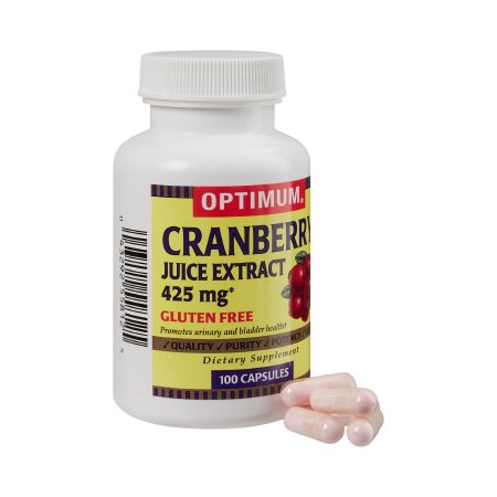 Optimum Cranberry Powder Capsules – 425 mg, 100 Capsules