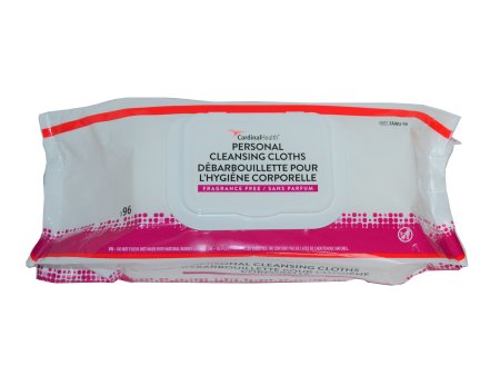 Rinse-Free Personal Wipe Soft Pack Aloe Unscented 96 Count