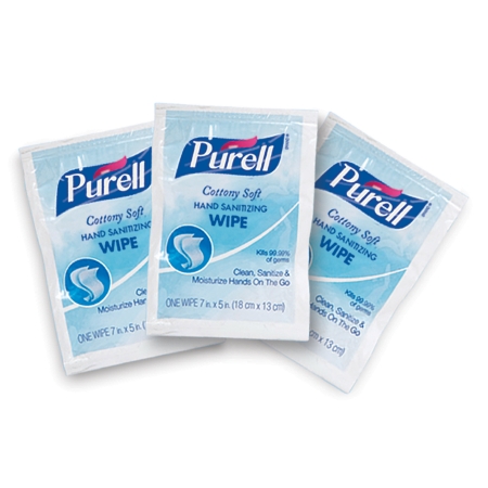 Purell Cottony Soft Sanitizing Wipes, Individually Wrapped