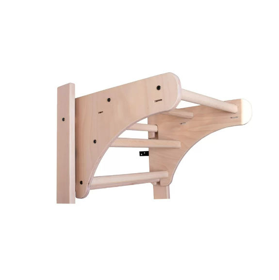 711 Wall Bars with Adjustable Solid Beech Wooden Pull Up Bar