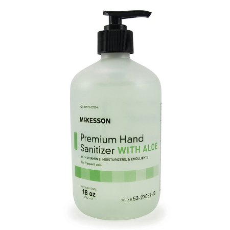 Hand Sanitizer with Aloe Premium 18 oz. Ethyl Alcohol Gel Pump Bottle