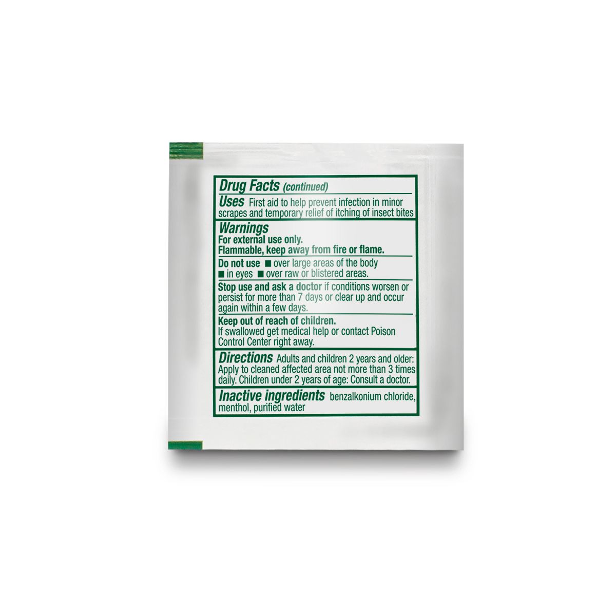 Sting Relief Wipes