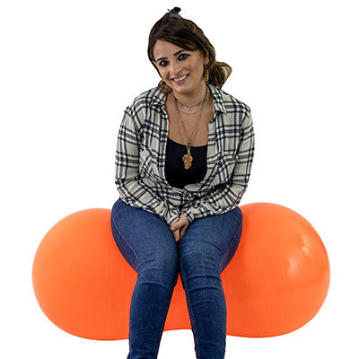 Inflatable Exercise Saddle Roll
