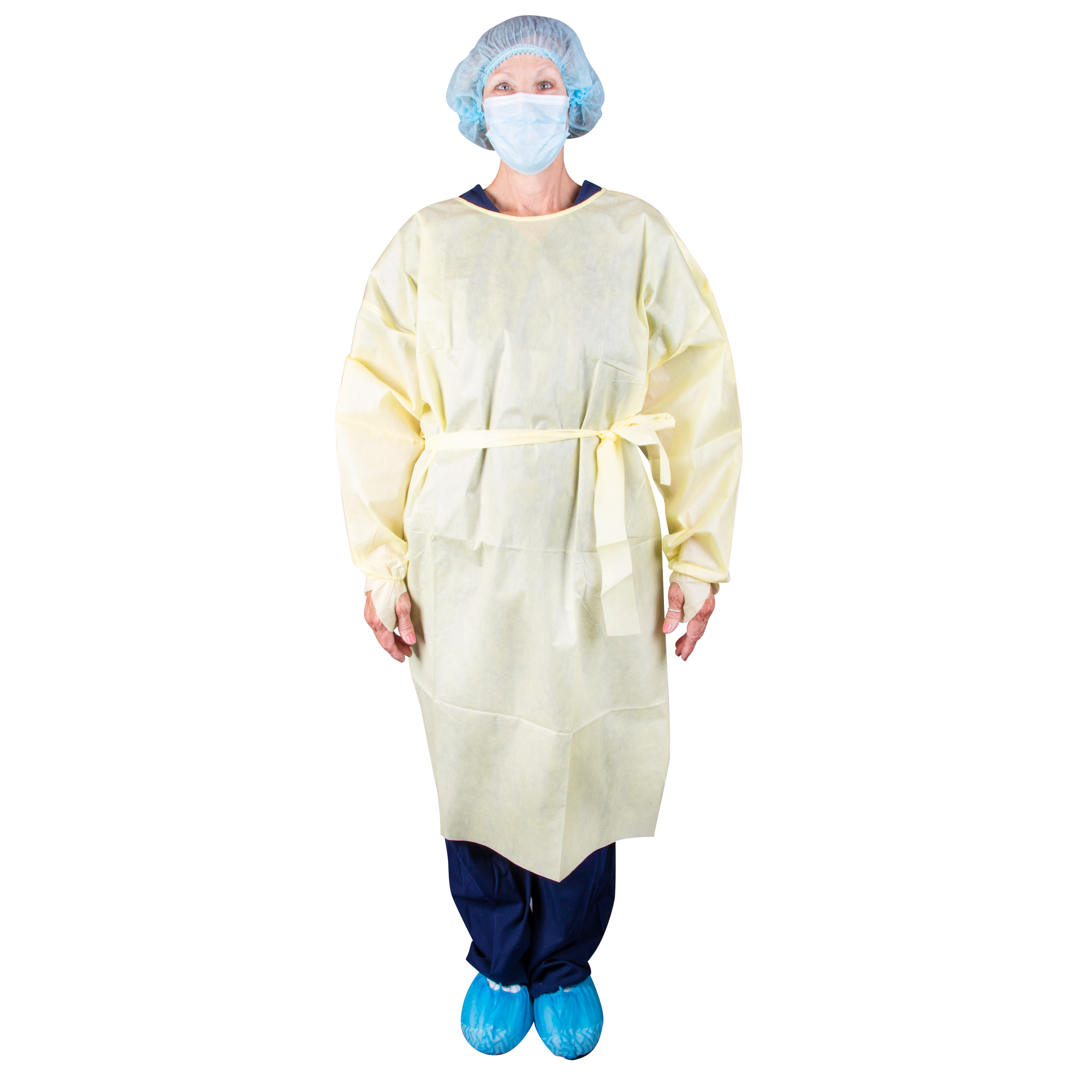 AAMI Level 2 Isolation Gown, Yellow