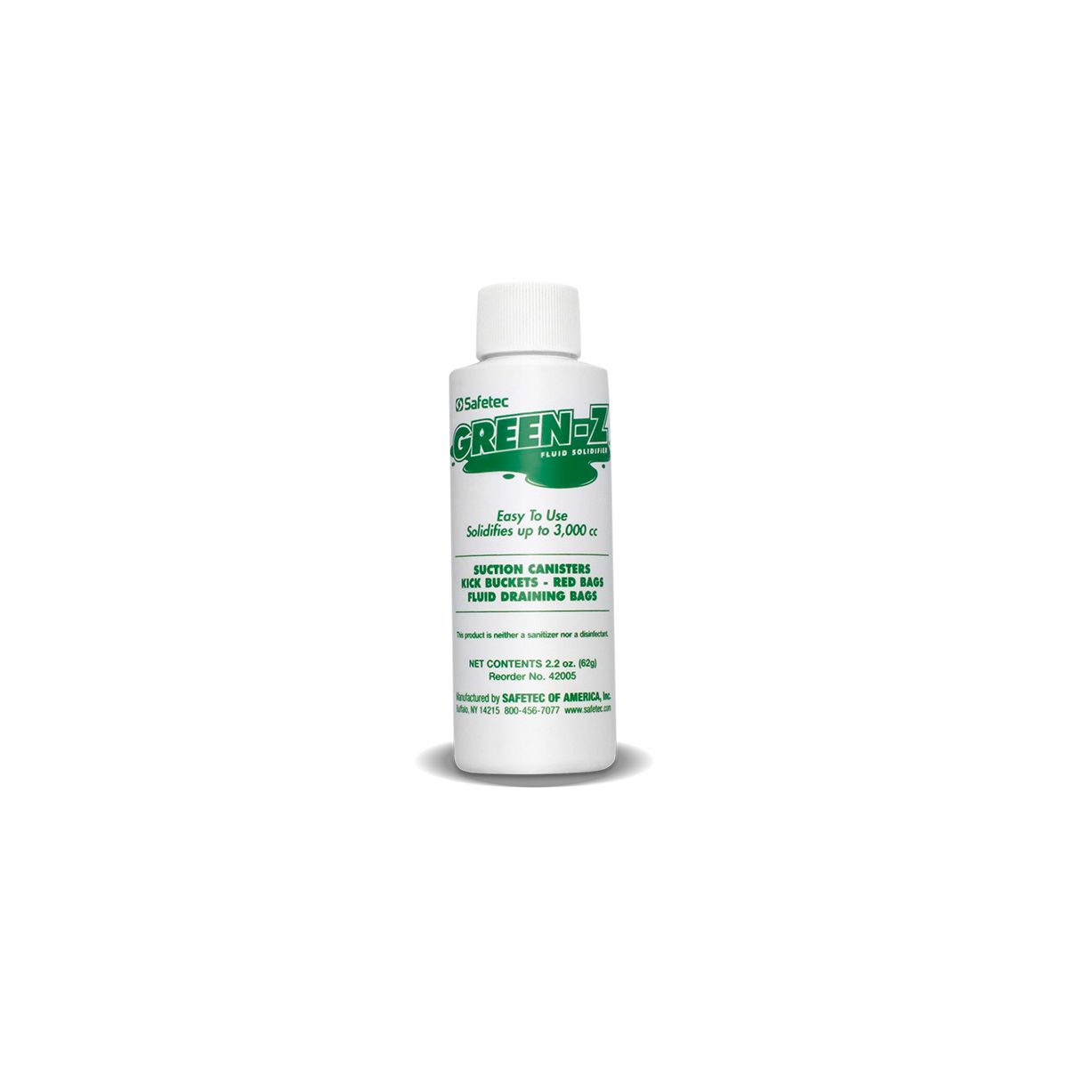 Green Z Spill Control Solidifier Shaker Top Bottle